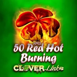 Slots logo of 50 Red Hot Burning Clover Links from Novomatic at Spinit Casino