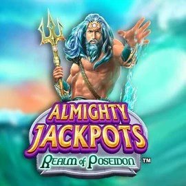 Almighty Jackpots – Realm of Poseidon logo – Jackpots by Novomatic at Spinit Casino