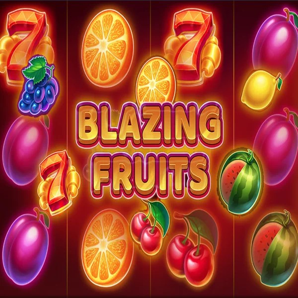 Blazing Fruits slot logo by Inbet Games at Spinit Casino