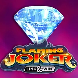 Flaming Joker Link and Win slot logo by Barstruck at Spinit Casino