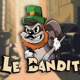 Le Bandit slot logo by Hacksaw Gaming at Spinit Casino