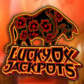 Lucky Ox Jackpots slot logo by Rival at Spinit Casino