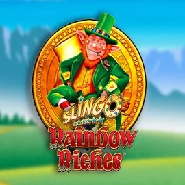 Slingo Rainbow Riches slot visual from Gaming Realms available on spinsitt.com