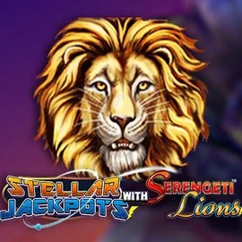 Stellar Jackpots with Serengeti Lions slot icon by Lightning Box Game, available at Spinit Casino