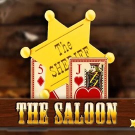 The Saloon slot logo by WorldMatch at Spinit Casino