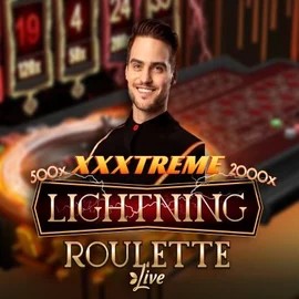 Official Live Casino logo: XXXtreme Lightning Roulette by Evolution at Spinit Casino